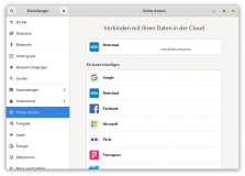 Online-Konten GNOME Nextcloud