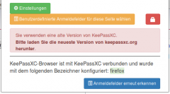 KeePassXC alte Version