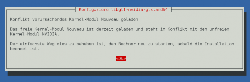 konfiguriere libgl1-nvidia-glx amd64