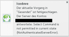 Icedove-Fehler
