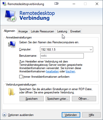 win rdp mit credentials