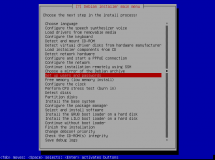 Installationsmenue Debian8.7 amd64 netinst testuser12-Variante