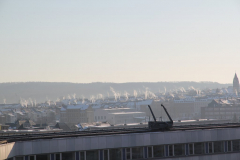 Die Dächer von Chemnitz im Winter